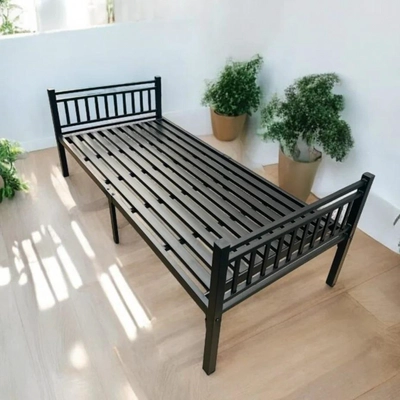 Steel Single Bed, Heavy Duty, 23 kgs-1