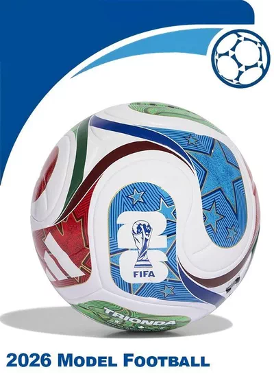 World Cup 2026 Model Football Size 5 | Training Soccer Ball for Indoor & Outdoor Play | Durable, Textured Surface, Ideal for Practice & Matches-0