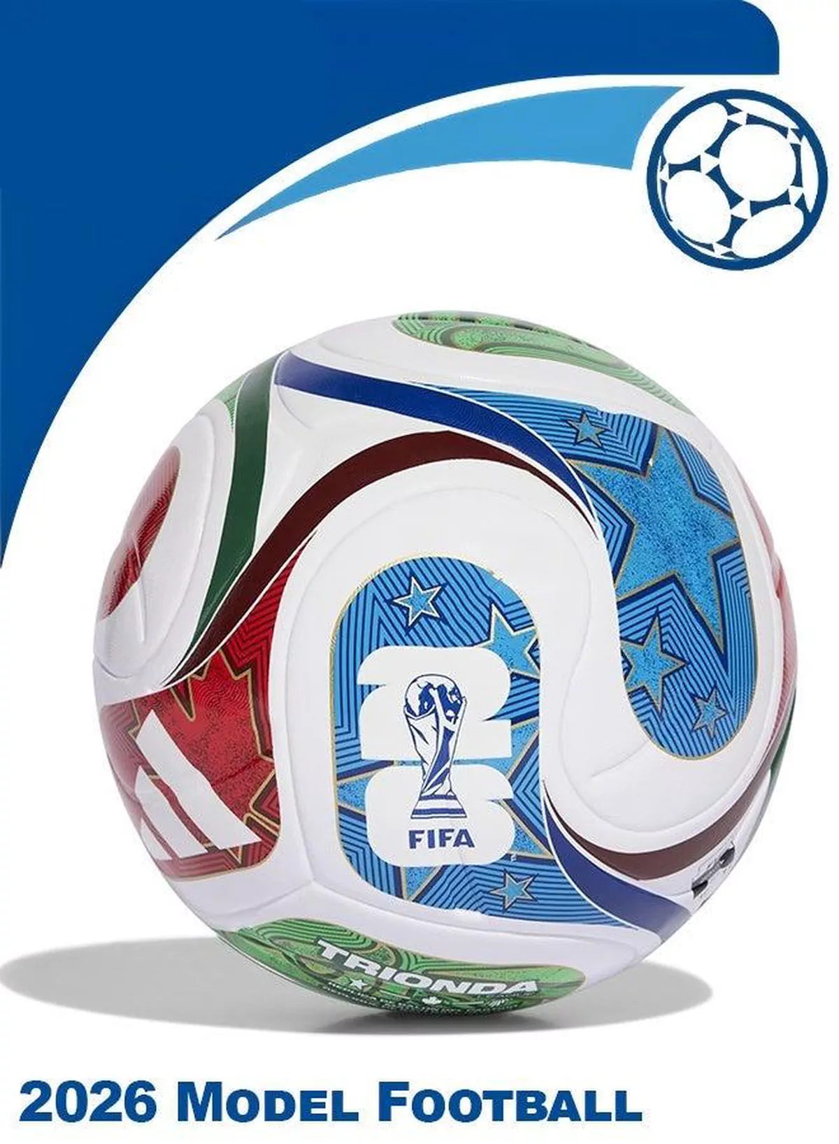 World Cup 2026 Model Football Size 5 | Training Soccer Ball for Indoor & Outdoor Play | Durable, Textured Surface, Ideal for Practice & Matches