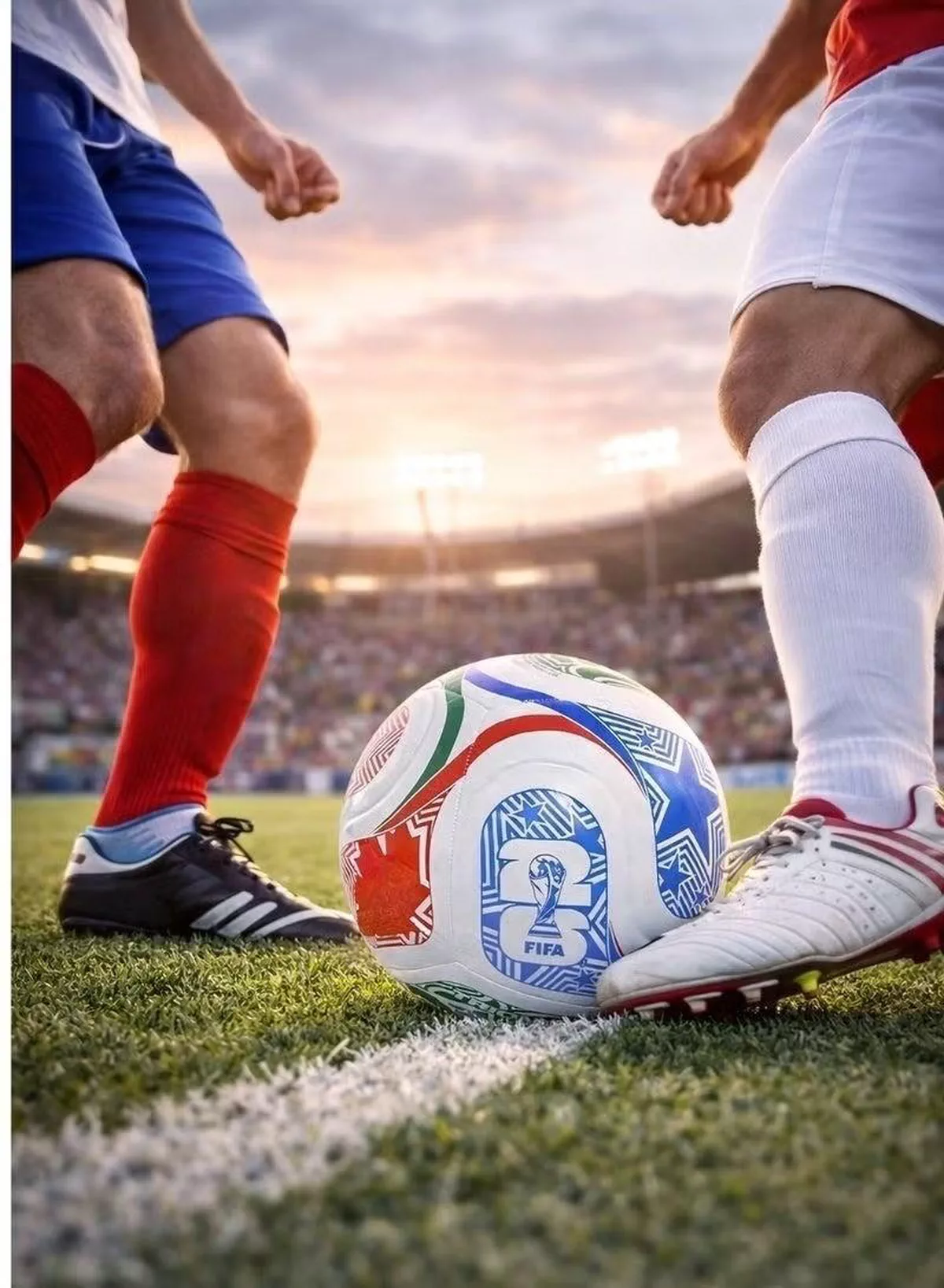 World Cup 2026 Model Football Size 5 | Training Soccer Ball for Indoor & Outdoor Play | Durable, Textured Surface, Ideal for Practice & Matches-3-3