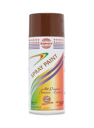 Asmaco All-Purpose Spray Paint Brown 400ml-0