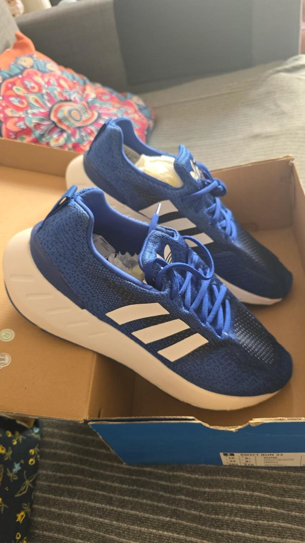 Adidas Originals Men Swift Run 22 Royal Blue White Size 44/ 9.5 /10