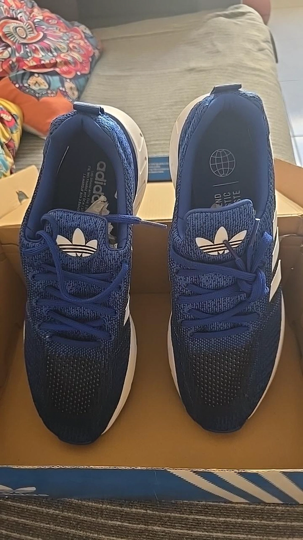 Adidas Originals Men Swift Run 22 Royal Blue White Size 44/ 9.5 /10