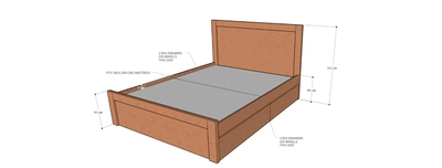 Terra Box Drawer Storage Bed-1