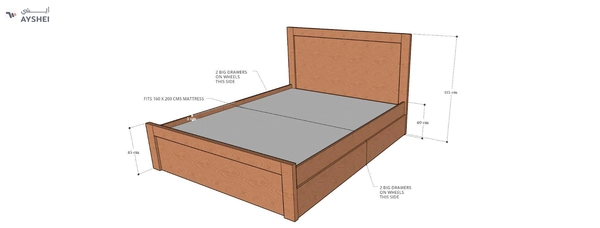 Terra Box Drawer Storage Bed
