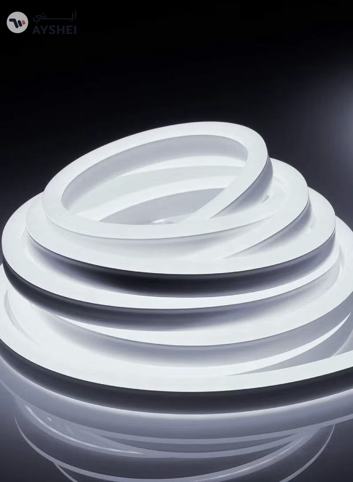 Yuwell Premium Quality LED Neon Strip Light Waterproof For Home Lighting Kitchen Bed Outdoor Flexible Decoration Cool White 5 Meter-2-2