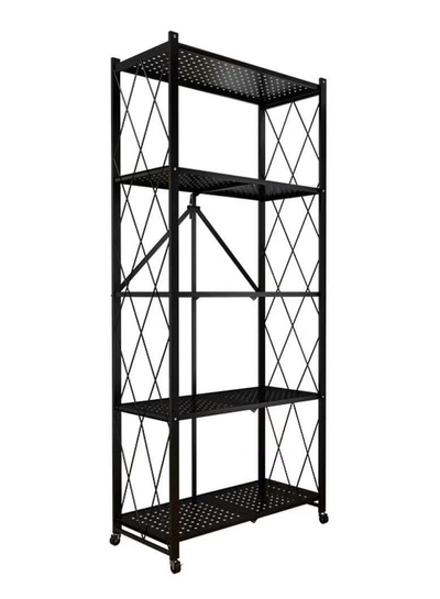 DubaiGallery Foldable Storage Shelves 5 Tier, Storage Racks Kitchen Cabinet, Shelf Storage Multipurpose Rack -2