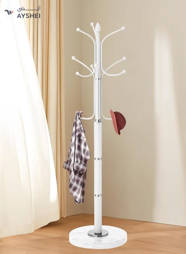 DubaiGallery Coat Stands Coat Racks Metal Coat Rack Coat Stand Metal Hat Coat Stand Heavy Bedroom Hallway Free Standing Clothes Hat Rack Hangers Free-Standing Hanger Rack