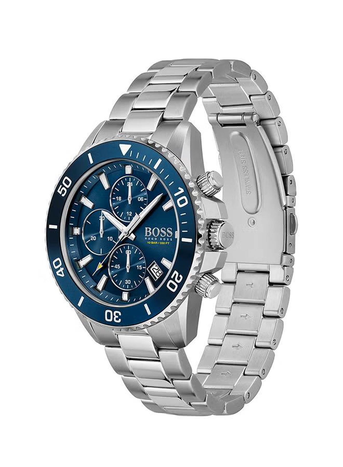 HUGO BOSS Men's Admiral Blue Dial Watch - 1513907-4-4