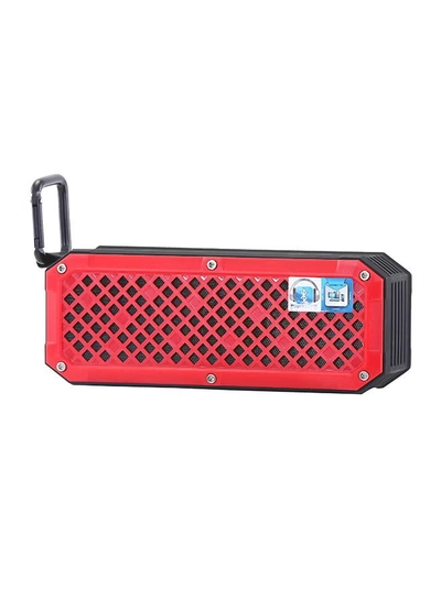 GEEPAS Rechargeable Bluetooth Speaker Red/Black-2