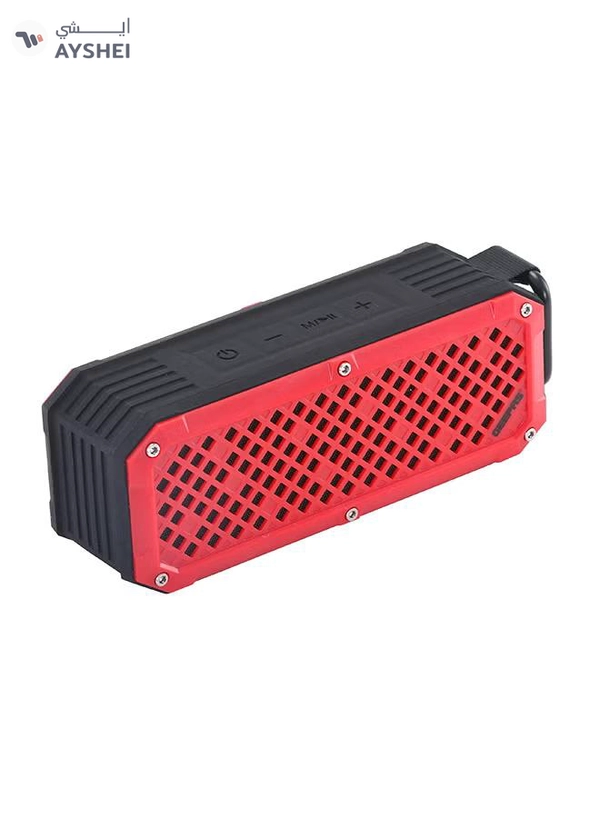 GEEPAS Rechargeable Bluetooth Speaker Red/Black