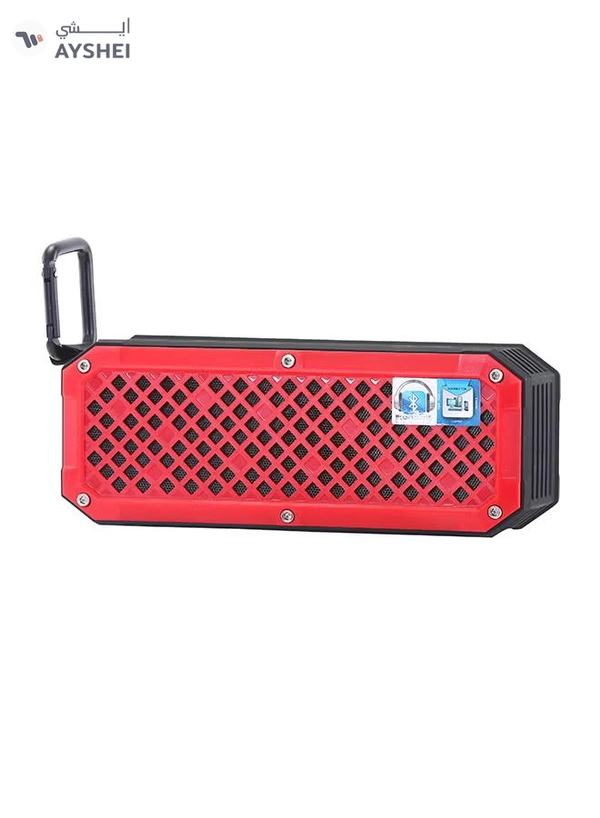 GEEPAS Rechargeable Bluetooth Speaker Red/Black