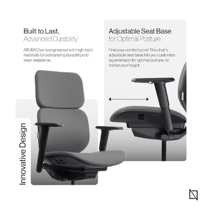 Navodesk NAVO ATOM, Minimal Aesthetic & Ergonomic Office Chair-3