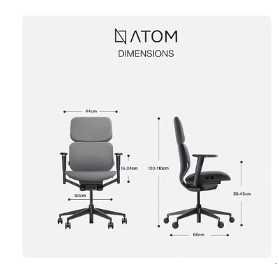 Navodesk NAVO ATOM, Minimal Aesthetic & Ergonomic Office Chair-1