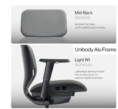 Navodesk NAVO ATOM, Minimal Aesthetic & Ergonomic Office Chair-2