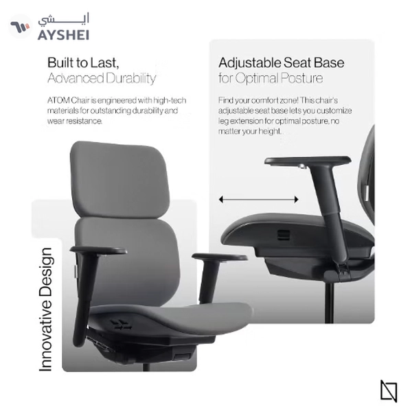 Navodesk NAVO ATOM, Minimal Aesthetic & Ergonomic Office Chair