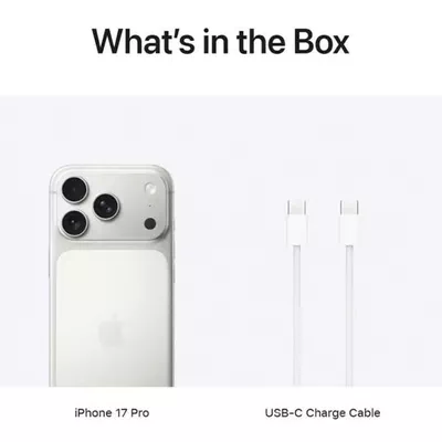 Apple iPhone 17 Pro 256 GB (eSIM only) Silver 5G With FaceTime - International Version-2