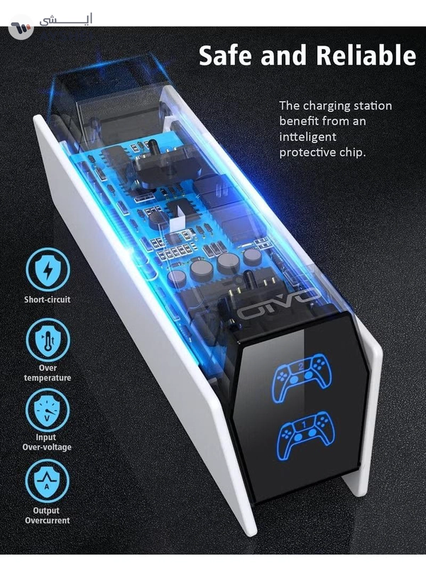Eworld PS5 Fast Charging Station, 2H Dual Sense Controller Charger for PlayStation 5