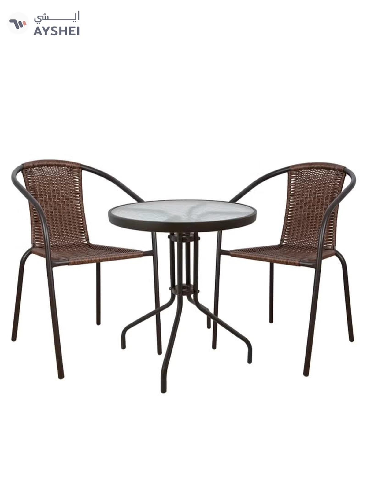 DubaiGallery Camp Furniture Outdoor Balcony Small Table Chair Set Leisure Combination Folding Household Tea-4-4