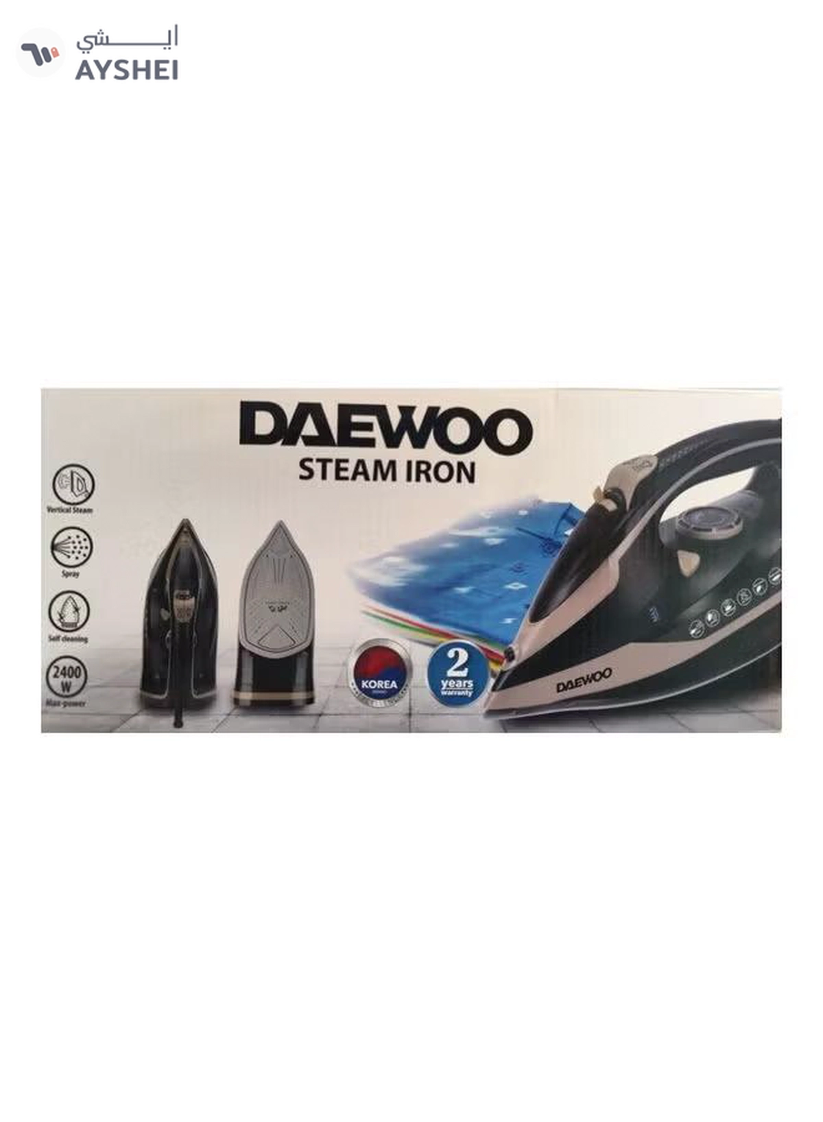 DAEWOO Steam Iron 320.0 ml 2400.0 W DSI 6291 - Portable Black/Brown-1-1