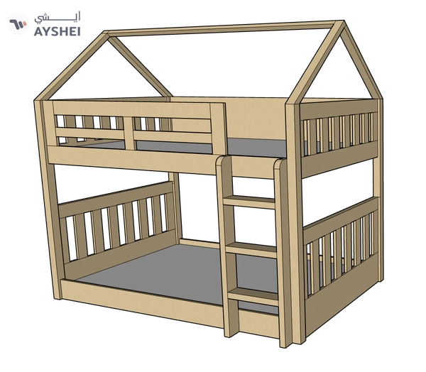 McHouse Bunk Bed, 120 x 200 cms