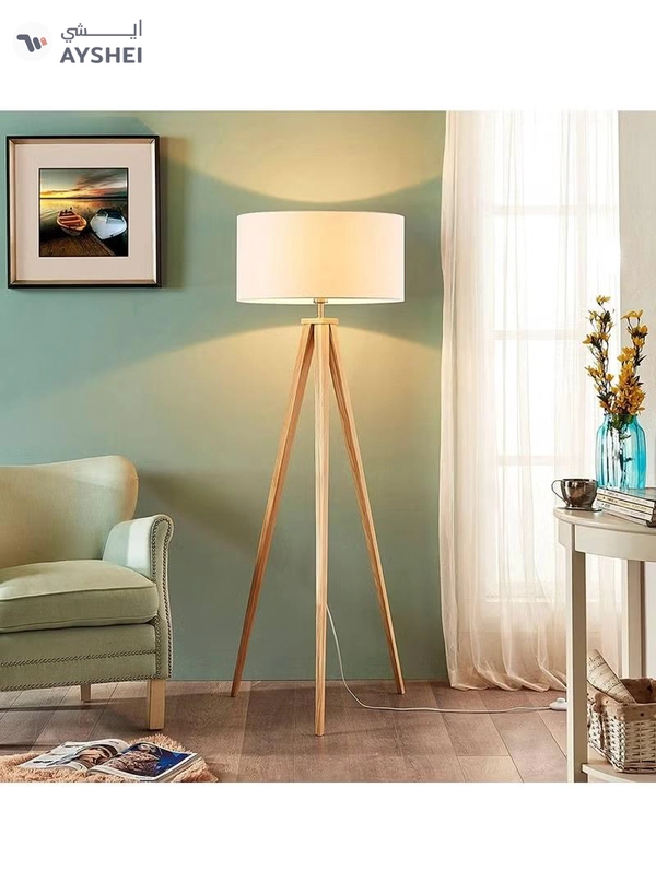 DubaiGallery Nordic Vertical Bedside Floor Lamp Inclined Rod for Living Room & Bedroom With 12W