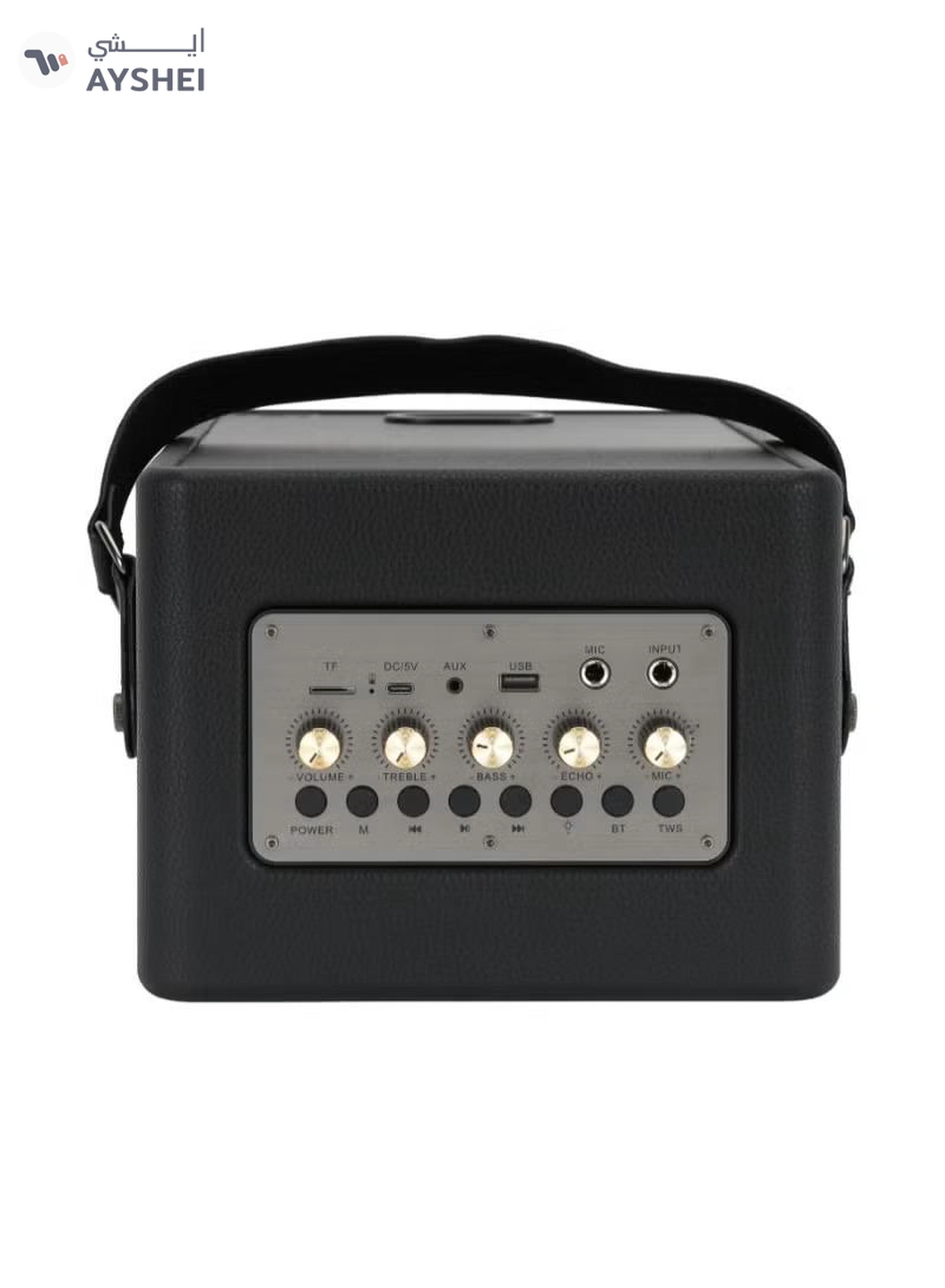 GEEPAS RGB Bluetooth Speaker: Big Sound, Long Playtime, Wireless Mic - Black-3-3
