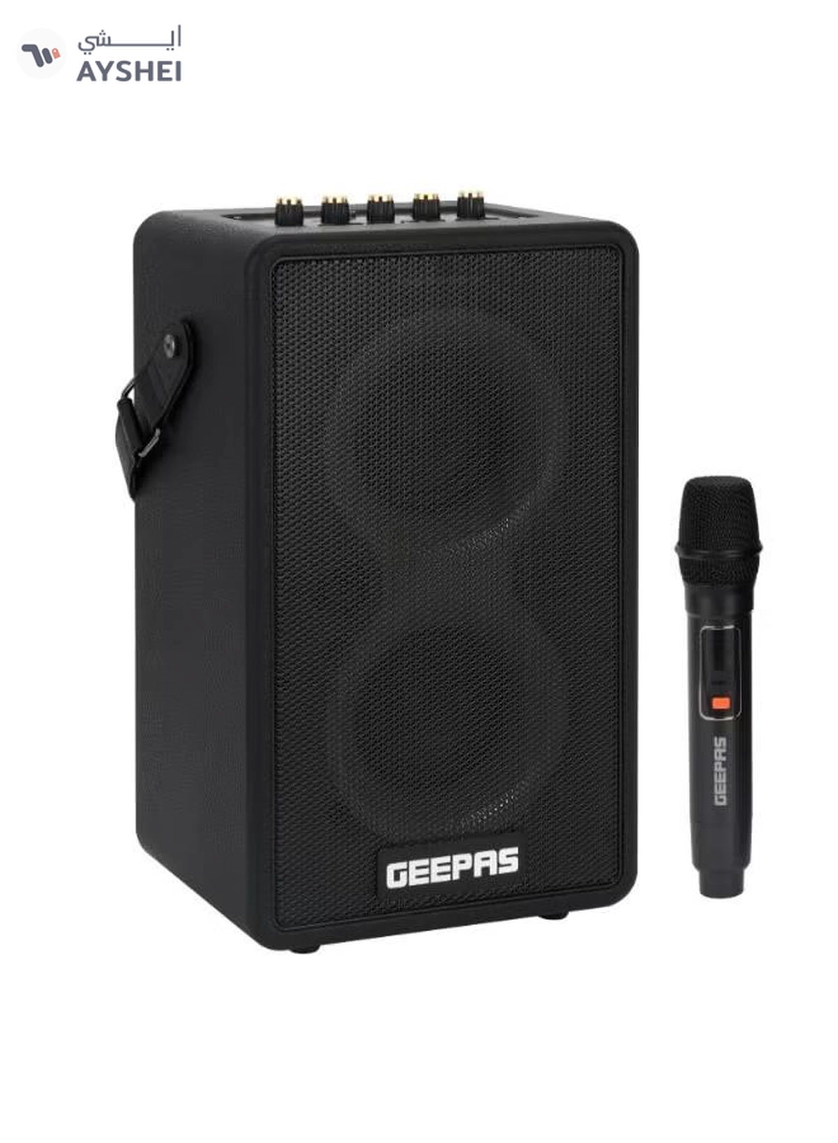 GEEPAS RGB Bluetooth Speaker: Big Sound, Long Playtime, Wireless Mic - Black-2-2