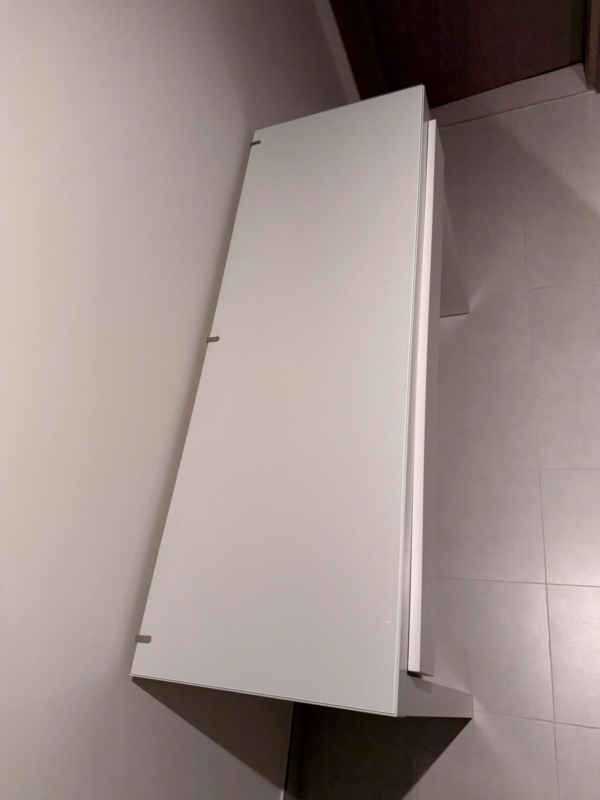 White Console / Vanity with one drawer-2-2