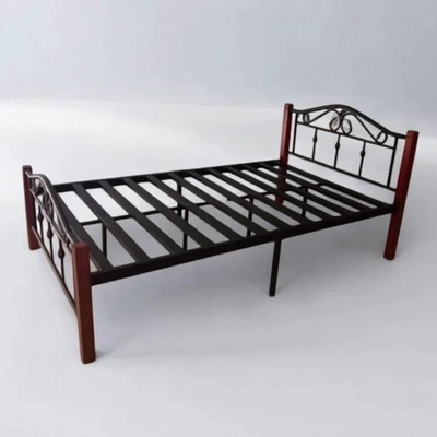 Wood & Steel Single Bed 150x190-1