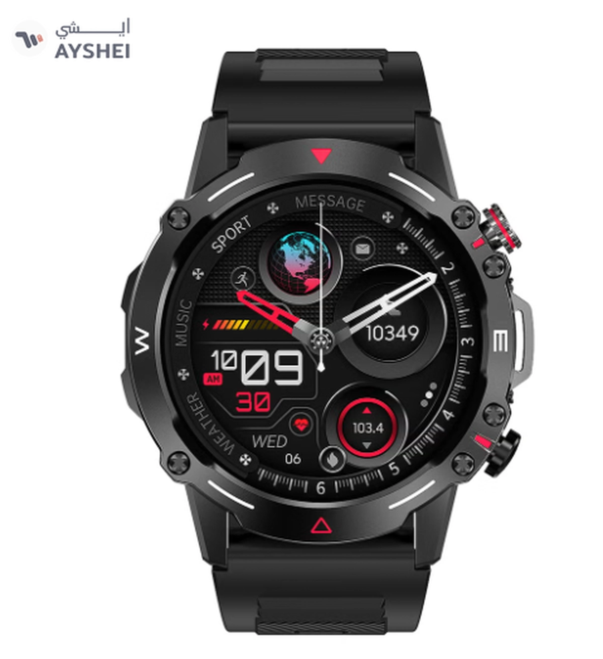 ARMFIT Hulk Smartwatch For Men, AMOLED Always On Display Bluetooth -0-0