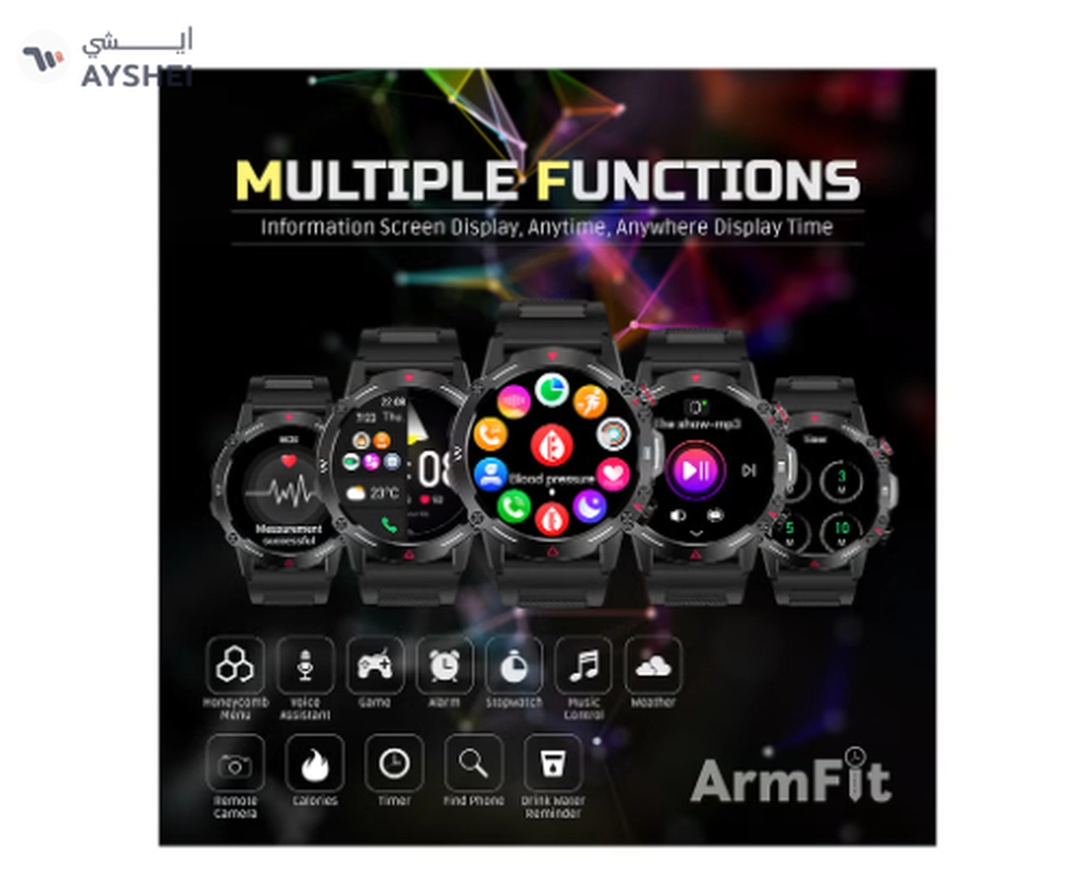 ARMFIT Hulk Smartwatch For Men, AMOLED Always On Display Bluetooth -3-3