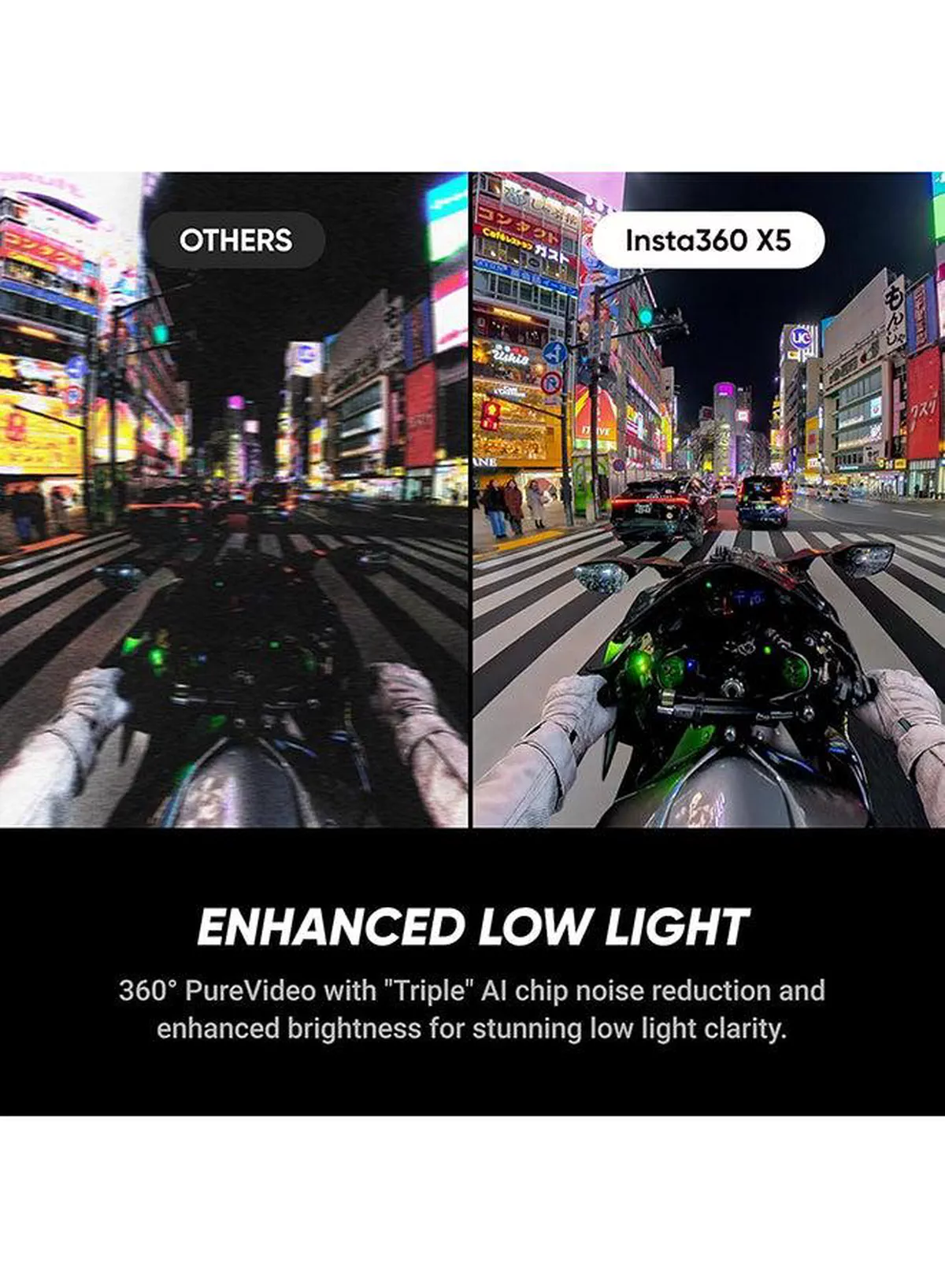 X5 - Waterproof 8K 360° Action Camera, Leading Low Light, Invisible Selfie Stick Effect, Rugged and Replaceable Lens, 3-Hour Battery, Built-in Wind Guard, Stabilization, Triple AI Chip Design-2-2