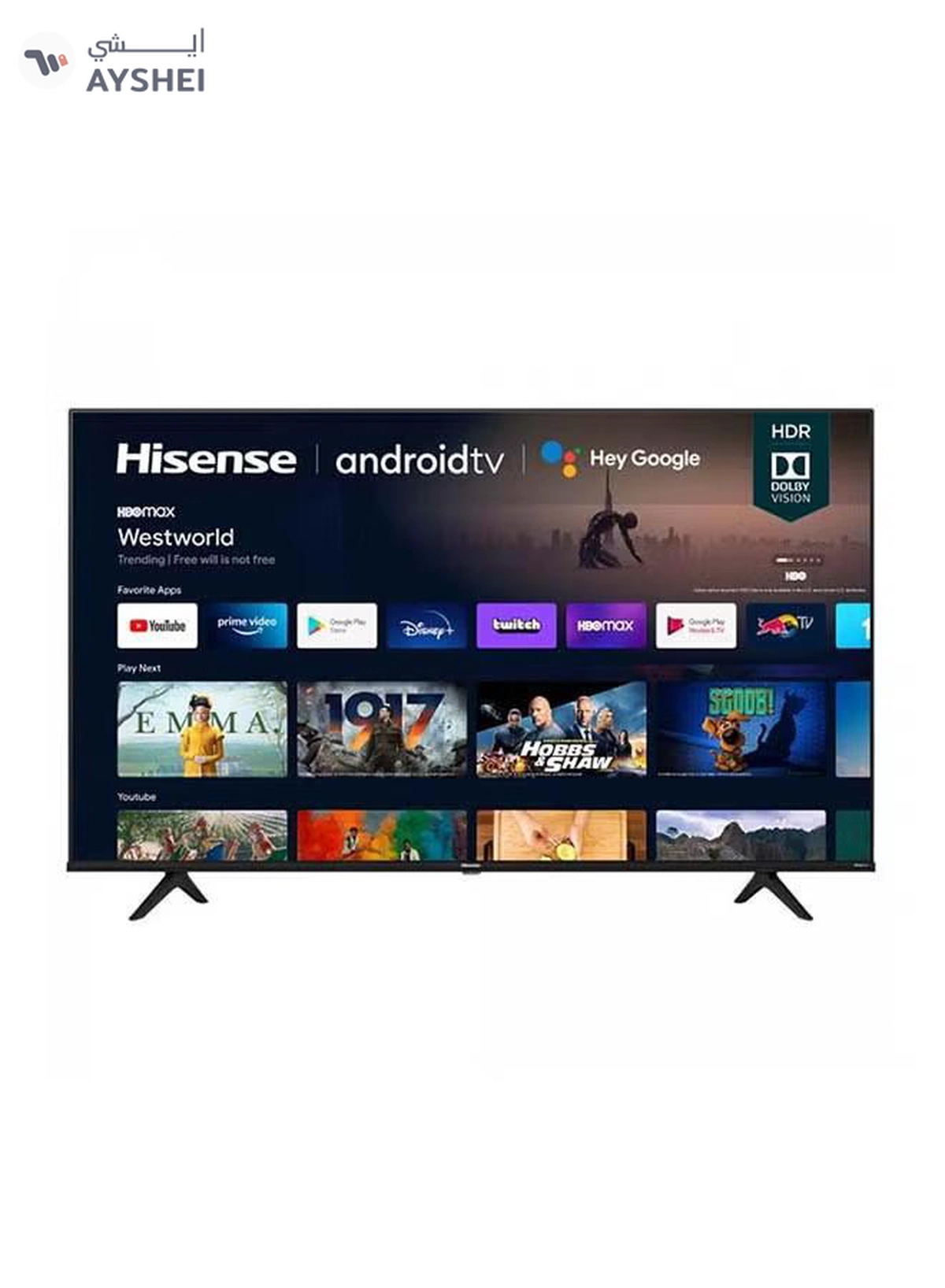 Hisense 4K UHD Smart TV 43A61G Black-5-5