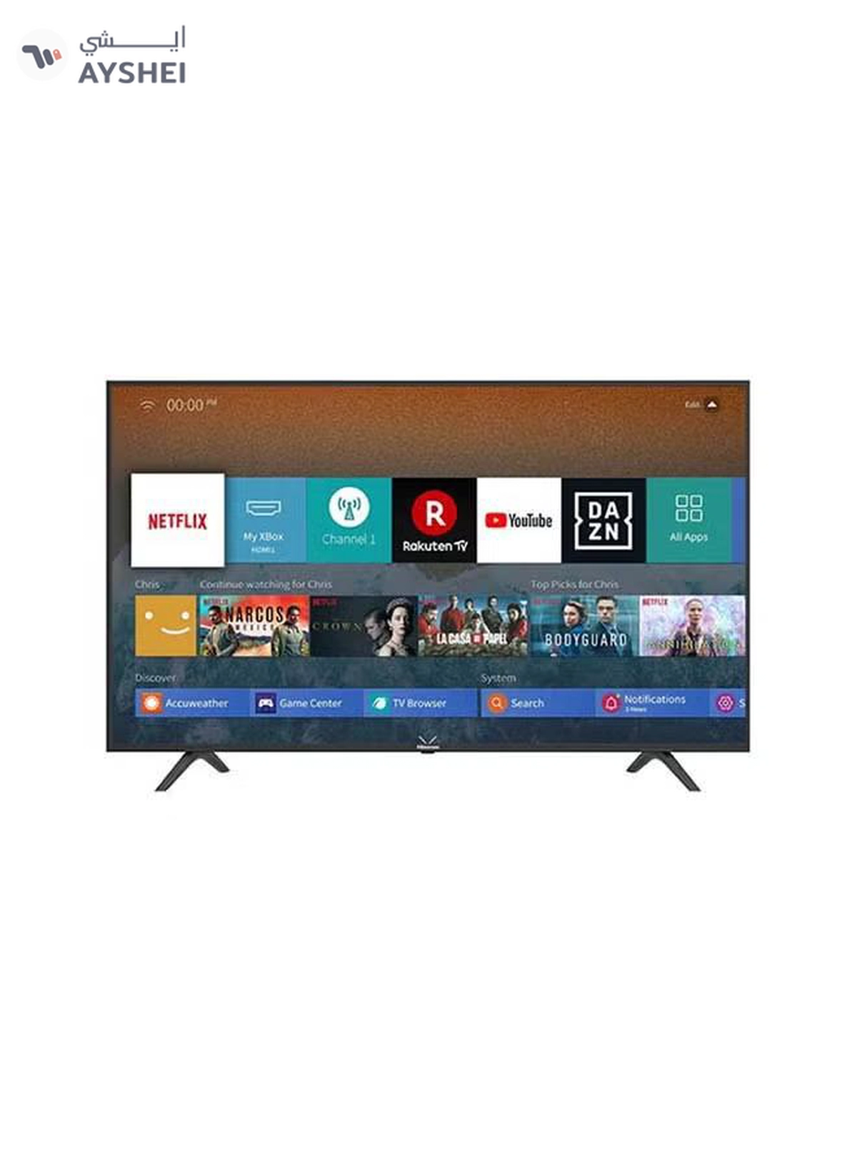 Hisense 4K UHD Smart TV 43A61G Black-2-2