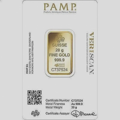 PAMP 20 Gram Gold Bar-1