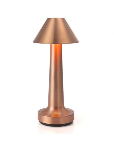 Yuwell Portable Led Table Lamp With 3 Light Color Modes With Touch Sensor 3-Levels Brightness Desk Lamp For Room Party And Restaurant Decor Desk Lamp Bronze-0