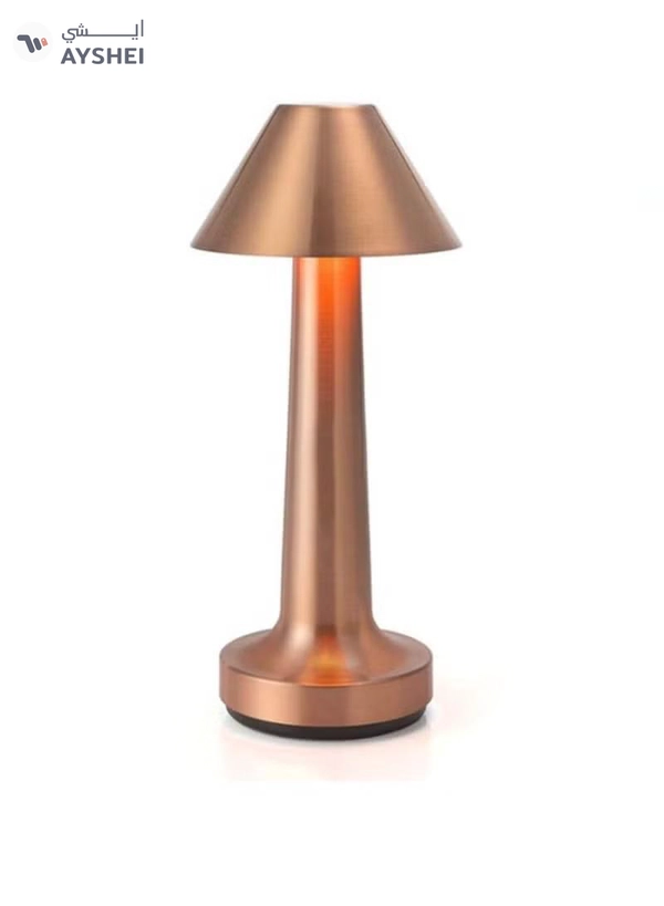 Yuwell Portable Led Table Lamp With 3 Light Color Modes With Touch Sensor 3-Levels Brightness Desk Lamp For Room Party And Restaurant Decor Desk Lamp Bronze