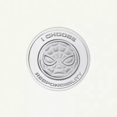 BTC 50 Grams Pure Silver Coin - Spider Man-0