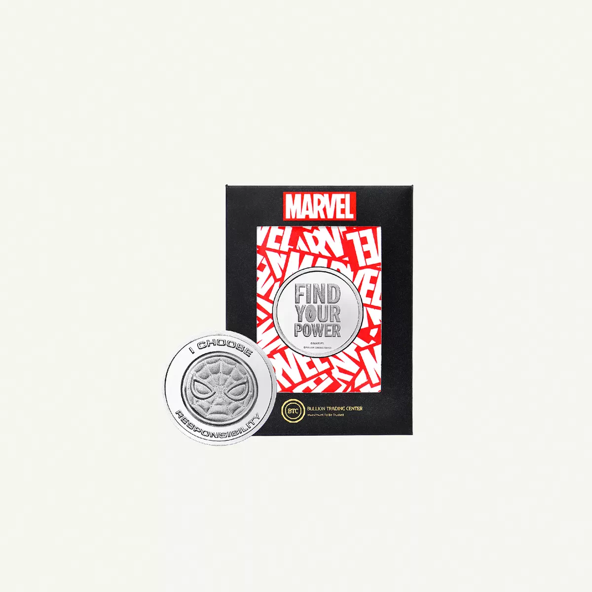 BTC 50 Grams Pure Silver Coin - Spider Man-2-2