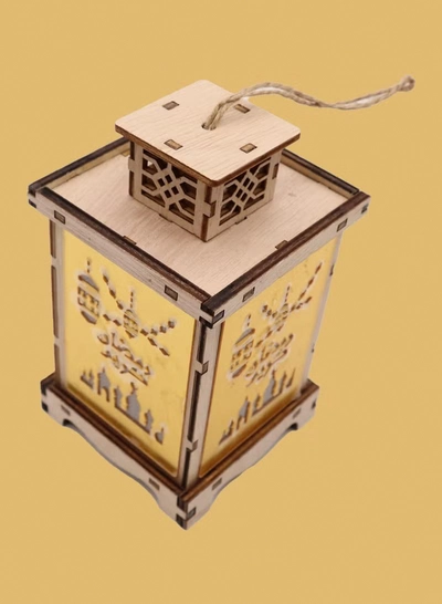 Yuwell Wooden Ramadan Lantern Ramadan Kareem Decoration Light Eid Decoration Lantern Lamp For Indoor And Outdoor Use Decoration Ramadan Light-3