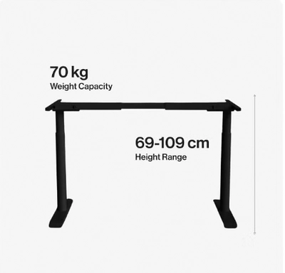 Navodesk Basic Standing Desk Frame, Manual Height Adjustable Sit to Stand Desk-1