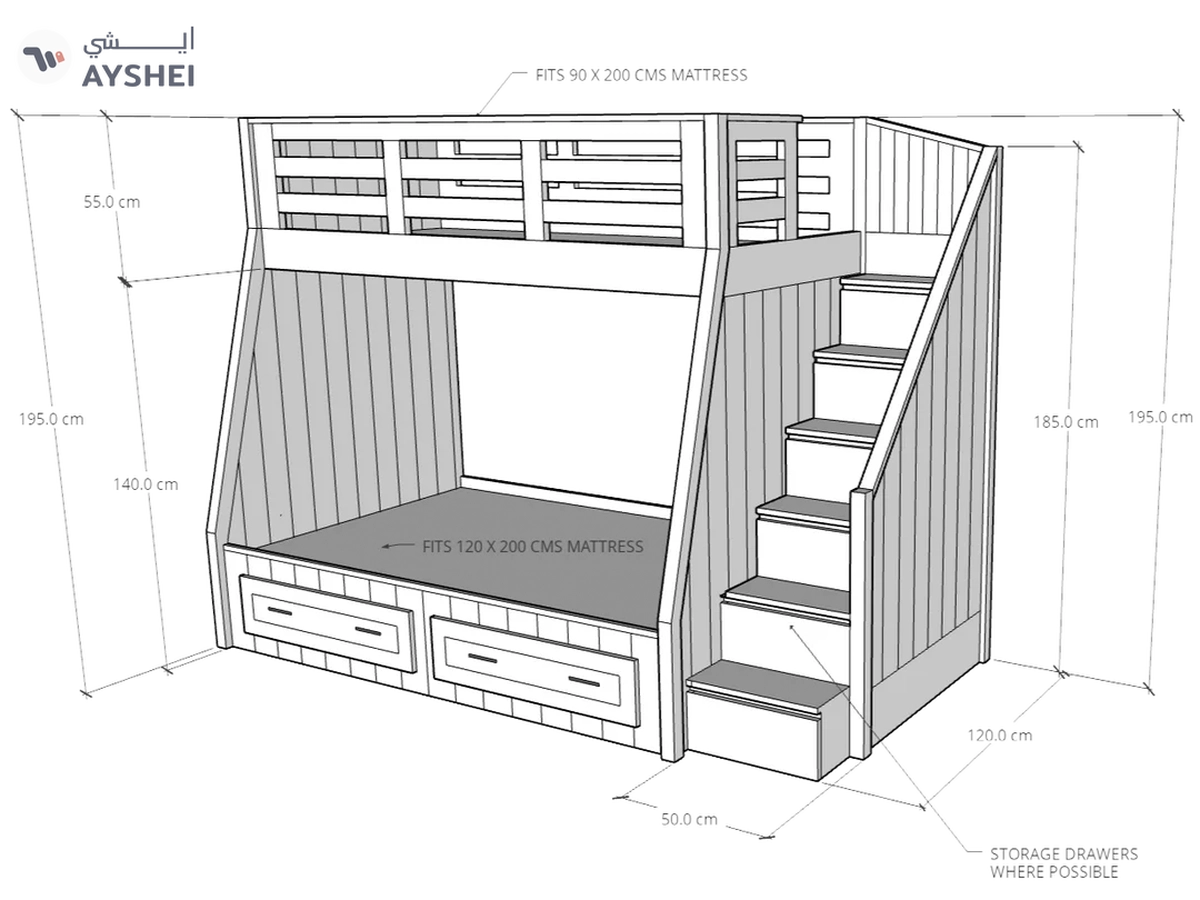 Belden Bunk Bed-4-4