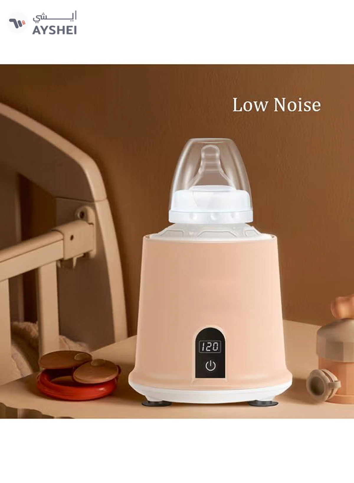 Kiddoz Electric Baby Milk Warmer, Rose Pink-2-2