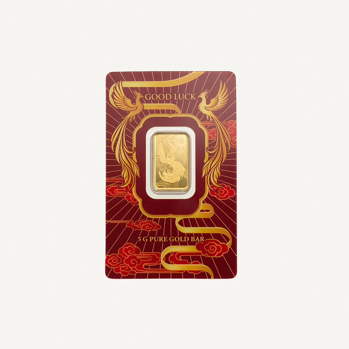 PAMP Good Luck Phoenix 5g Gold Bar-0-0