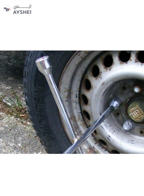 ABBASALI Auto Car Van Truck Tire Tyre Cross Lug 4 Way Nut Wrench