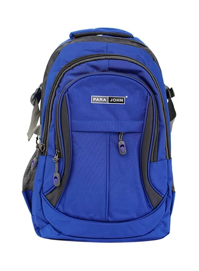 PARAJOHN Nylon Zipper Back Pack Blue-0