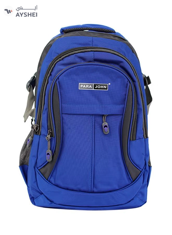 PARAJOHN Nylon Zipper Back Pack Blue