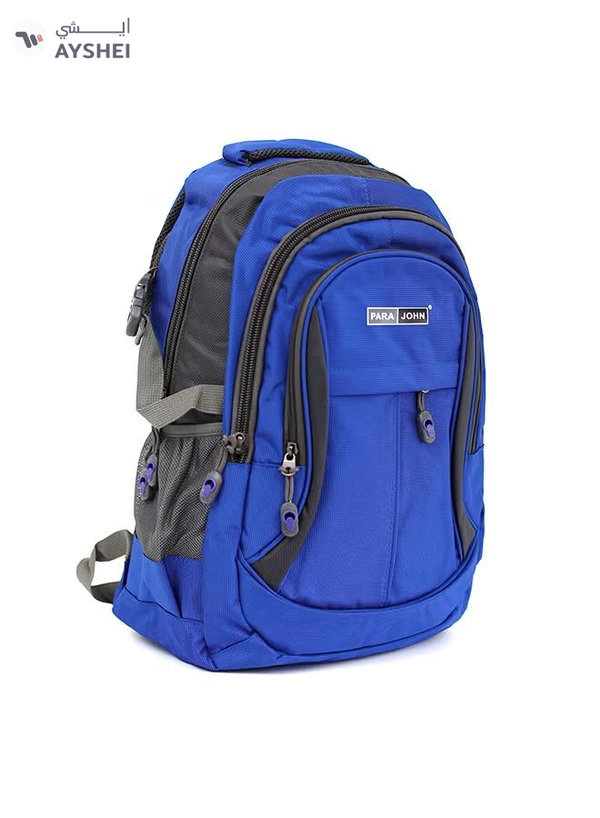 PARAJOHN Nylon Zipper Back Pack Blue