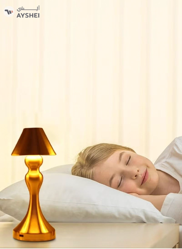 Yuwell Touch Sensor Bar Table Lamp Portable Cordless Rechargeable Battery LED Table Lamp Night Lights Bedroom Bedside And Restaurant 3 Light Intensities Tactile Switch Desk Lamp
